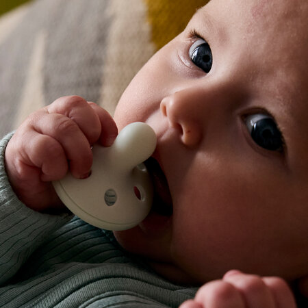 Suzeta ortodontica din silicon Breast Like Soother, Galben/Verde Mint, 0-6 luni, 2 bucati, Tommee Tippee 731919