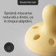 Suzeta ortodontica din silicon Breast Like Soother, Galben/Verde Mint, 0-6 luni, 2 bucati, Tommee Tippee 731918