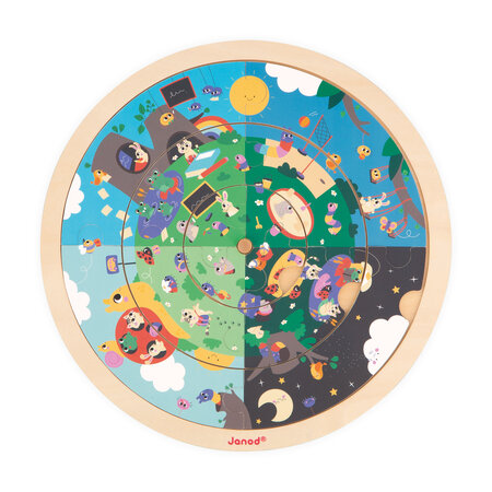 Puzzle rotund, Gradina, + 4 ani, Janod 731967