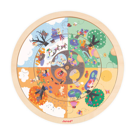 Puzzle rotund, Gradina, + 4 ani, Janod 731968