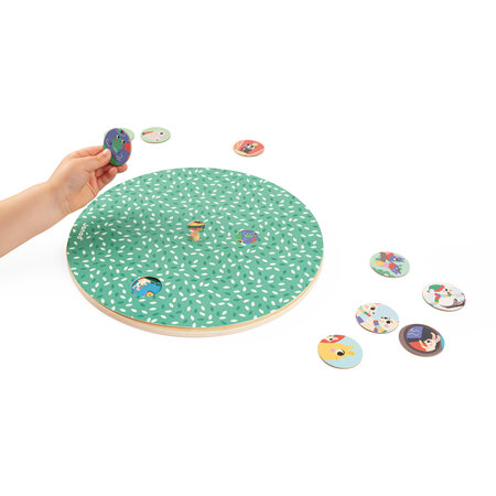 Puzzle rotund, Gradina, + 4 ani, Janod 731962