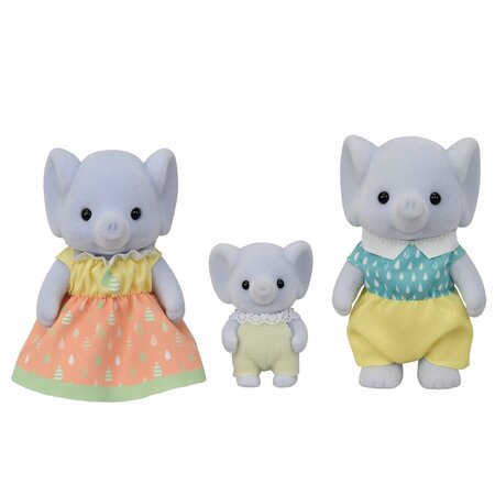 Figurine Familia Elefanteilor Trio, 3 ani+, Sylvanian Families 731983