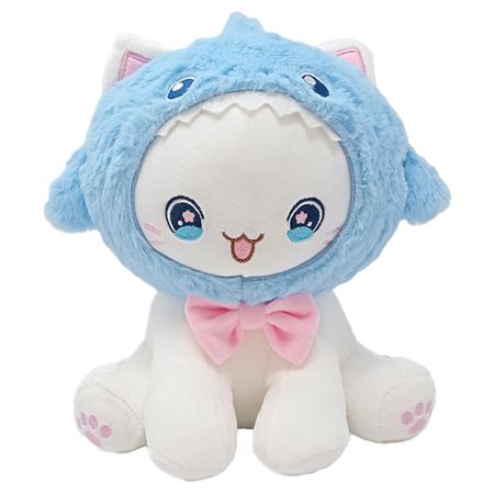 Jucarie plus Funny Cat, 28 cm, Albastru, Vyapara