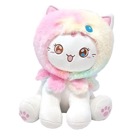 Jucarie plus Funny Cat, 28 cm, Curcubeu, Vyapara