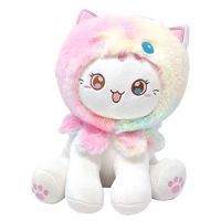 Jucarie plus Funny Cat, 28 cm, Curcubeu, 0 luni+, Vyapara