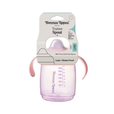 Cana cu cioc de antrenament Sippee, Roz, 6 luni+, 300 ml, Tommee Tippee 732082