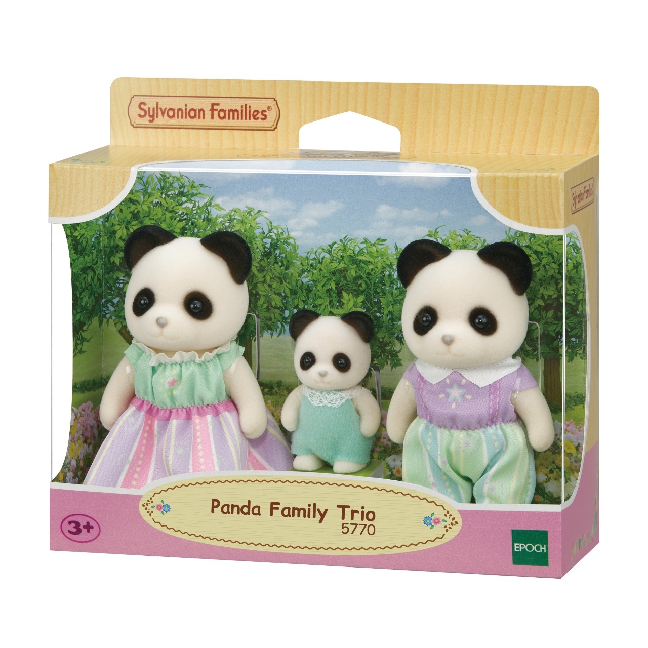 Figurine Familia Ursuletilor Panda trio, Sylvanian Families