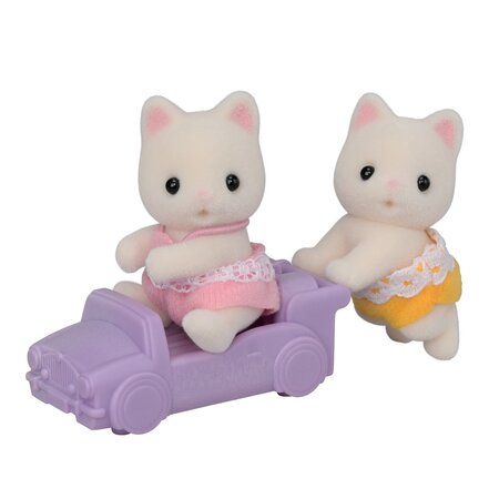 Figurine Gemeni Pisicute floral, 3 ani+, Sylvanian Families 732153