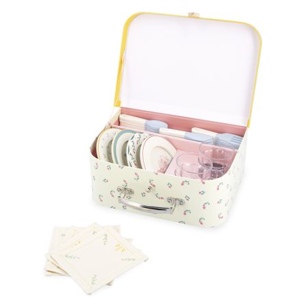 Set de masa cu valiza si accesorii Shiny Grandma, + 3 ani, Janod 732240