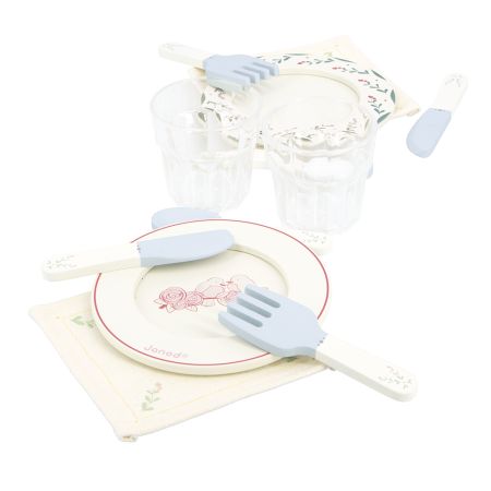 Set de masa cu valiza si accesorii Shiny Grandma, + 3 ani, Janod 732241