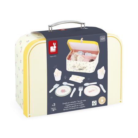 Set de masa cu valiza si accesorii Shiny Grandma, + 3 ani, Janod 732245