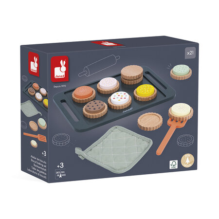 Set de prajituri cu accesorii Shiny Grandma, + 3 ani, Janod 732252