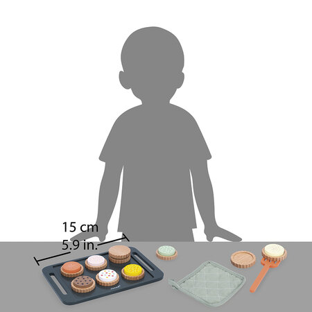Set de prajituri cu accesorii Shiny Grandma, + 3 ani, Janod 732247