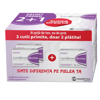 Pachet Lactiferon Derma, 3x30capsue, Meditrina