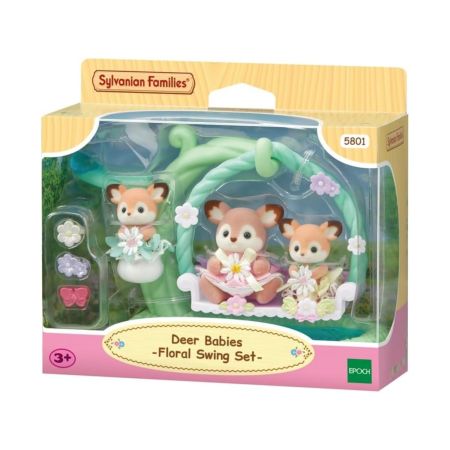 Figurine Leagan pentru pui de caprioare, 3 ani+, Sylvanian Families