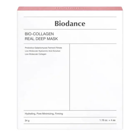 Set 4 masti pentru hidratare intensa si fermitate, Bio Collagen, 4x34 g, Biodance