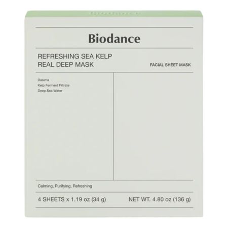 Set 4 masti pentru calmare intensa cu alge marine, 4x34 g, Biodance