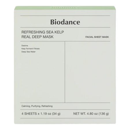 Set 4 masti pentru calmare intensa cu alge marine, 4x34 g, Biodance