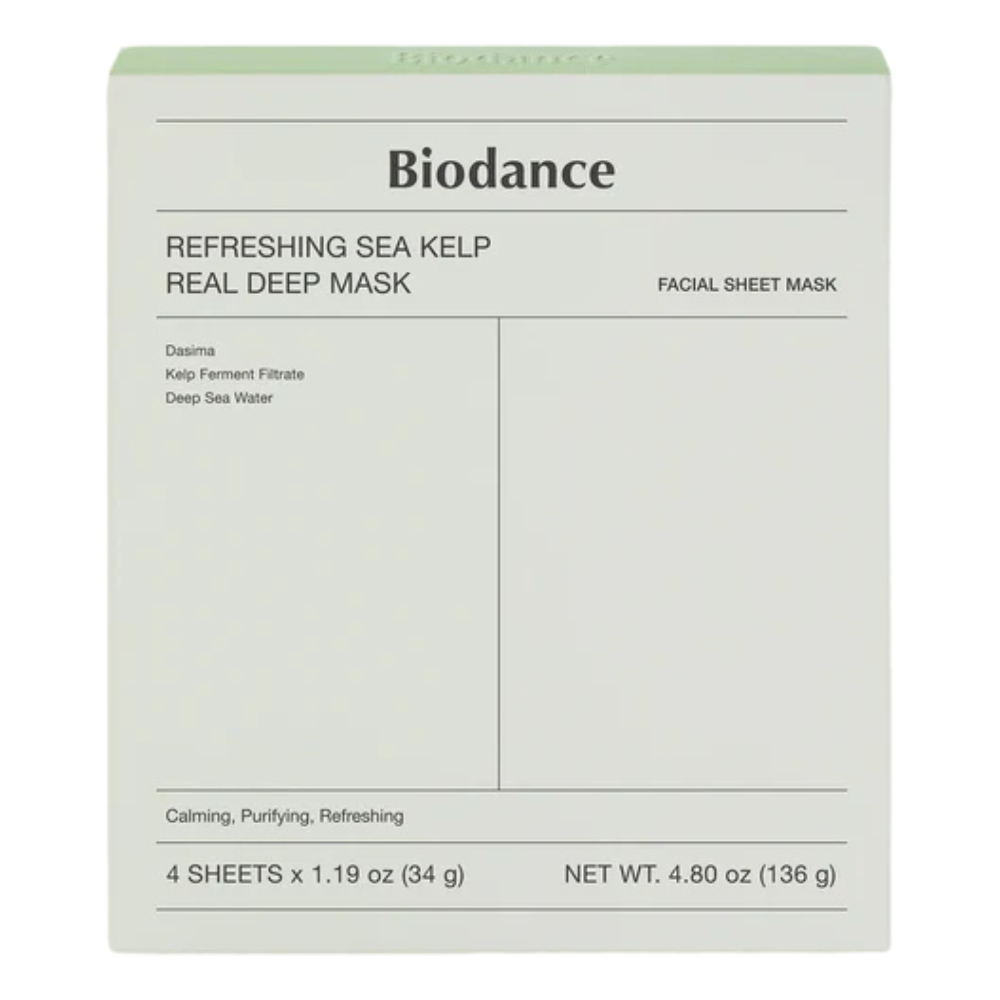 Set 4 masti pentru calmare intensa cu alge marine, 4x34 g, Biodance