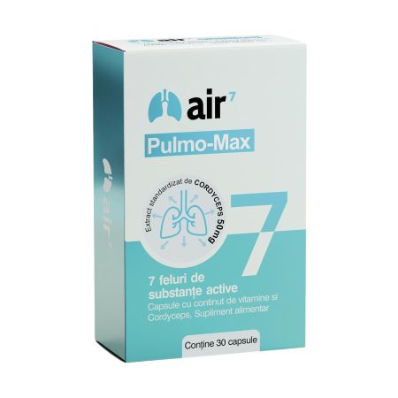 Pulmo-Max cu 7 substante active, 30 capsule, Air7