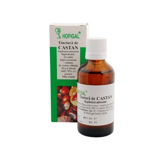 Tinctura de castan, 50 ml, Hofigal