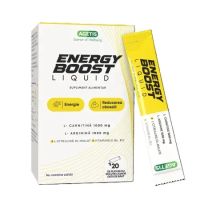 Complex de aminoacizi cu vitamina B6 si B12 Energy Boost Liquid, 20 plicuri, Agetis
