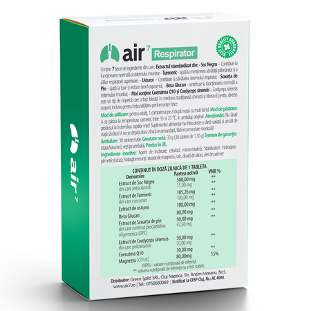 Respirator, 30 tablete, Air7 758330
