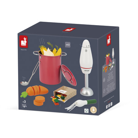 Set din lemn, Supa, + 3 ani, Janod 732511