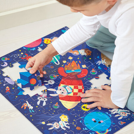 Puzzle, 54 piese, Racheta, + 5 ani, Janod 732519