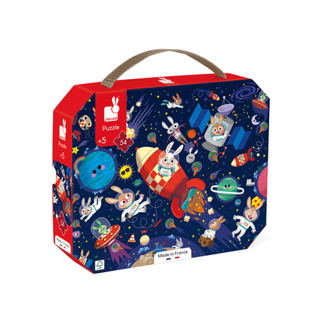 Puzzle, 54 piese, Racheta, + 5 ani, Janod 732521