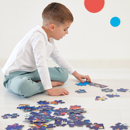 Puzzle, 54 piese, Racheta, + 5 ani, Janod 732518