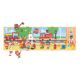 Set Plansa cu piese magnetice, Pompieri, + 3 ani, Janod 732562