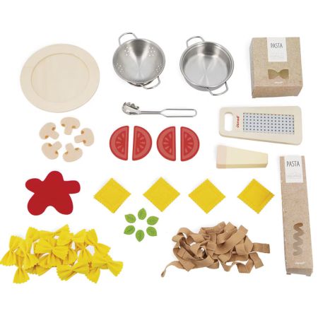 Joc de lemn, Preparare Paste, + 3 ani, Janod 734928