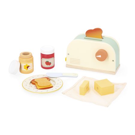 Joc Toaster din lemn Shiny Grandma, + 3 ani, Janod 732596