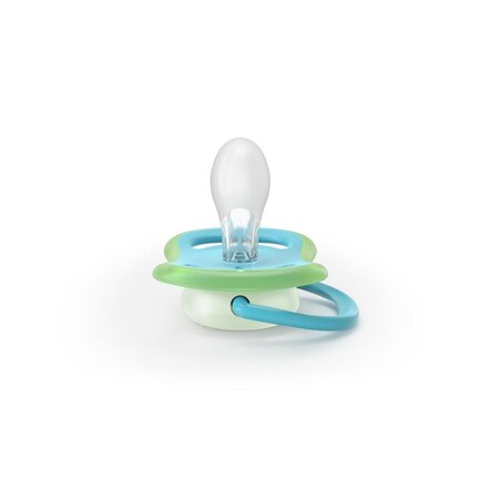 Suzete fosforescente Ultra Air, Somn, 6-18 luni, SCF376/28, 2 buc, Philips Avent 732659