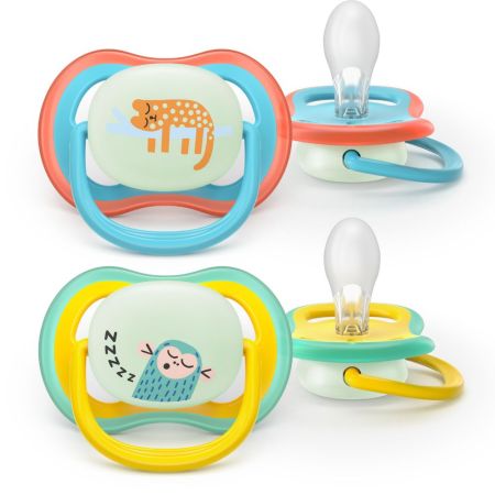 Suzete fosforescente Ultra Air, Junga, +18 luni, SCF376/32, 2 buc, Philips Avent 732691