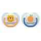 Suzete Ultra Air, Ursulet/Portocala, 0-6 luni, SCF080/23, 2 buc, Philips Avent 732711