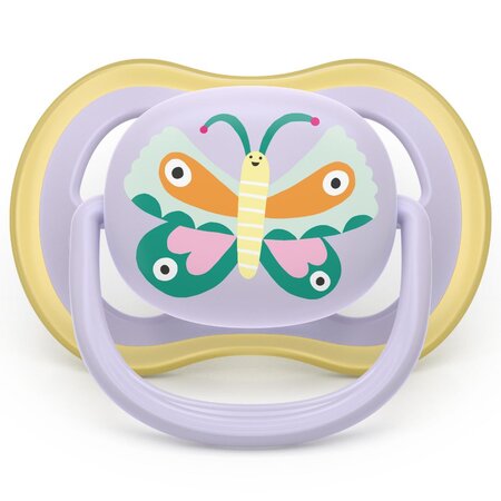 Suzete Ultra Air, Papagal/Fluture, 0-6 luni, SCF087/04, 2 buc, Philips Avent 732722