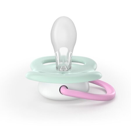 Suzete Ultra Air, Papagal/Capsuna, 0-6 luni, SCF080/24, 2 buc, Philips Avent 732753