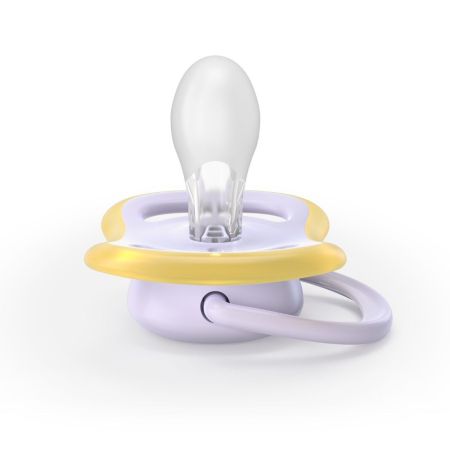 Suzete Ultra Air, Mov/Galben, 0-6 luni, SCF087/03, 2 buc, Philips Avent 732764
