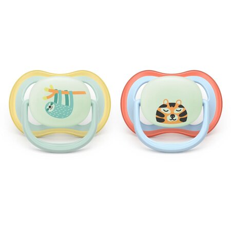 Suzete Ultra Air, Lenes/Tigru, 0-6 luni, SCF376/24, 2 buc, Philips Avent 732768