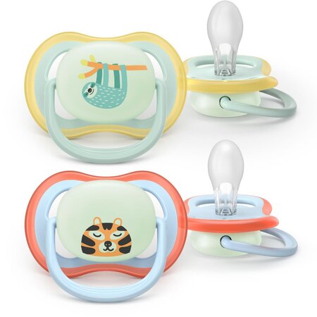 Suzete Ultra Air, Lenes/Tigru, 0-6 luni, SCF376/24, 2 buc, Philips Avent 732767