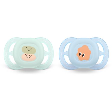 Suzeta ortodontica Pacifier Ultra Start Philips Avent, Figurine, 0-2 luni, SCF075/14, 2 bucati, Philips 732808