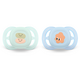 Suzeta ortodontica Pacifier Ultra Start Philips Avent, Figurine, 0-2 luni, SCF075/14, 2 bucati, Philips 732808