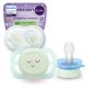 Suzeta de noapte Ultra Start Pacifier Philips Avent, Sleep, 0-2 luni, SCF075/18, 2 bucati, Philips 732819