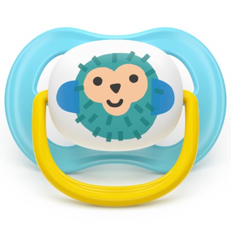 Suzeta Ultra Air Pacifier Philips Avent, Maimutica, 6-18 luni, SCF080/26, 2 bucati, Philips 732848