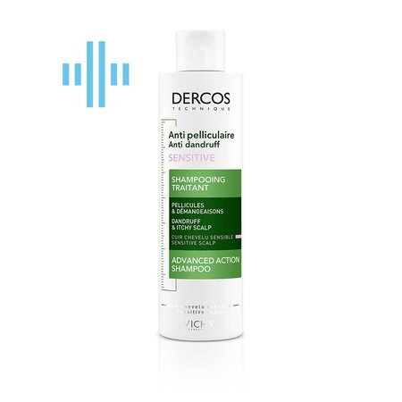 Sampon antimatreata pentru scalp sensibil Dercos Sensitive, 200 ml, Vichy 501342