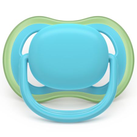 Suzeta Ultra Air Pacifier Philips Avent, Albastru/Verde, 6-18 luni, SCF087/10, 2 bucati, Philips 732858