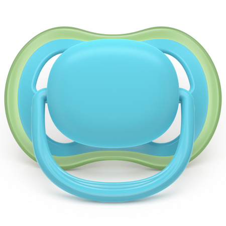 Suzeta Ultra Air Pacifier Philips Avent, Albastru/Verde, 6-18 luni, SCF087/10, 2 bucati, Philips 732858