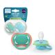 Suzeta Ultra Air Pacifier Philips Avent, Albastru/Verde, 6-18 luni, SCF087/10, 2 bucati, Philips 732855